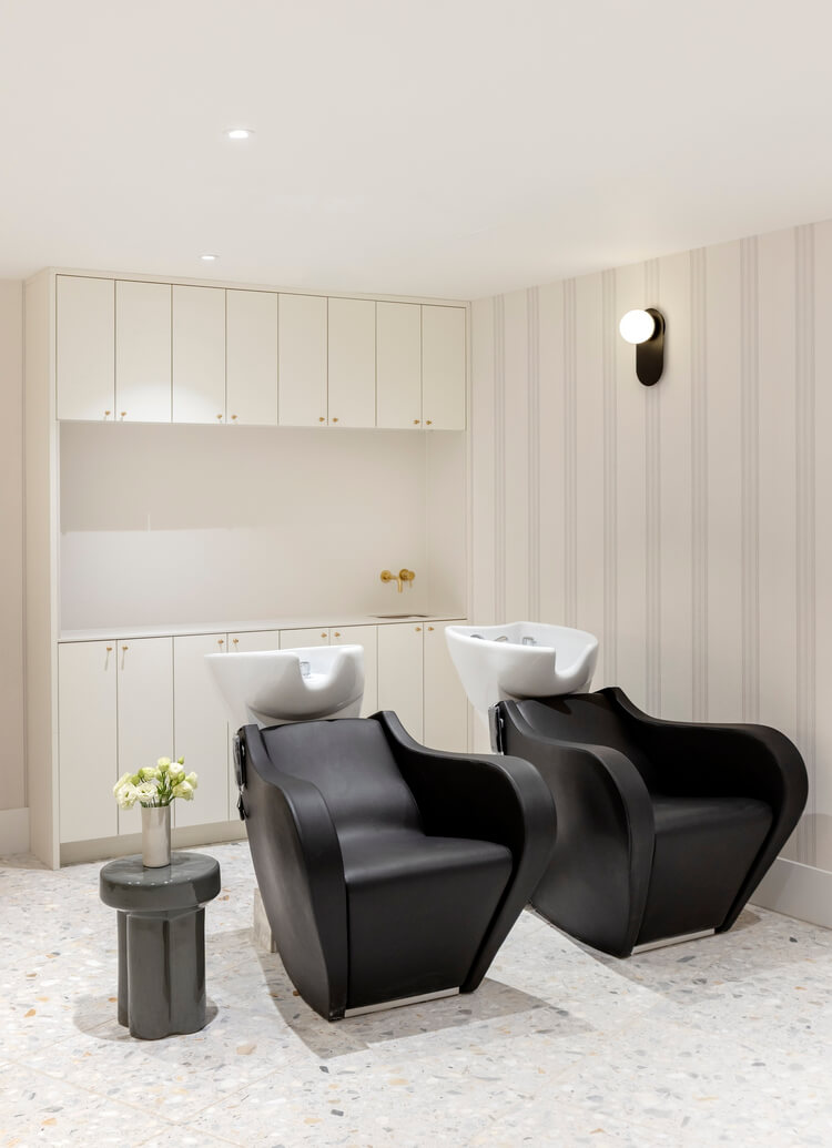 Wish Dry Bar Vancouver hair washing stations