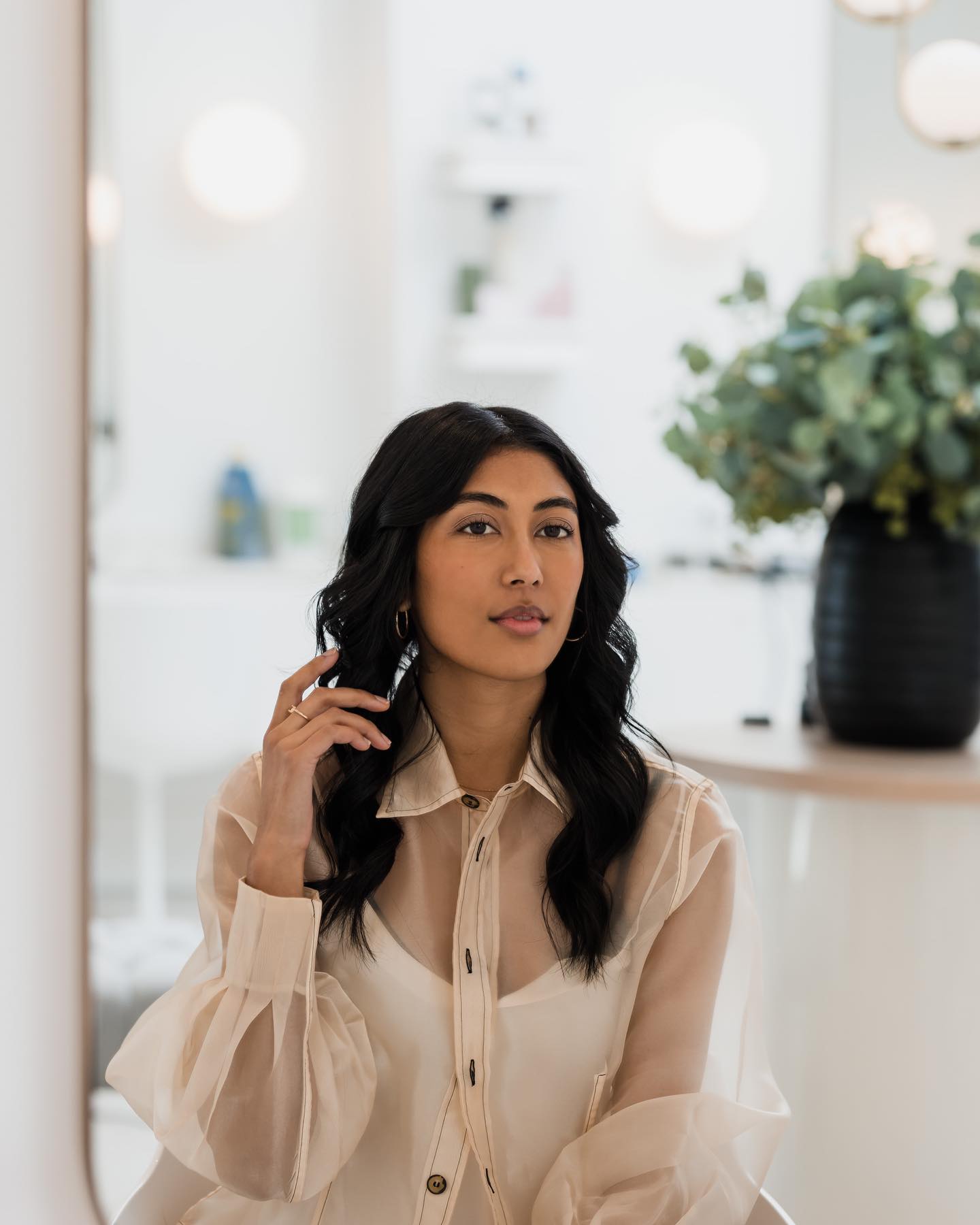 Hair salon interior West Vancouver
