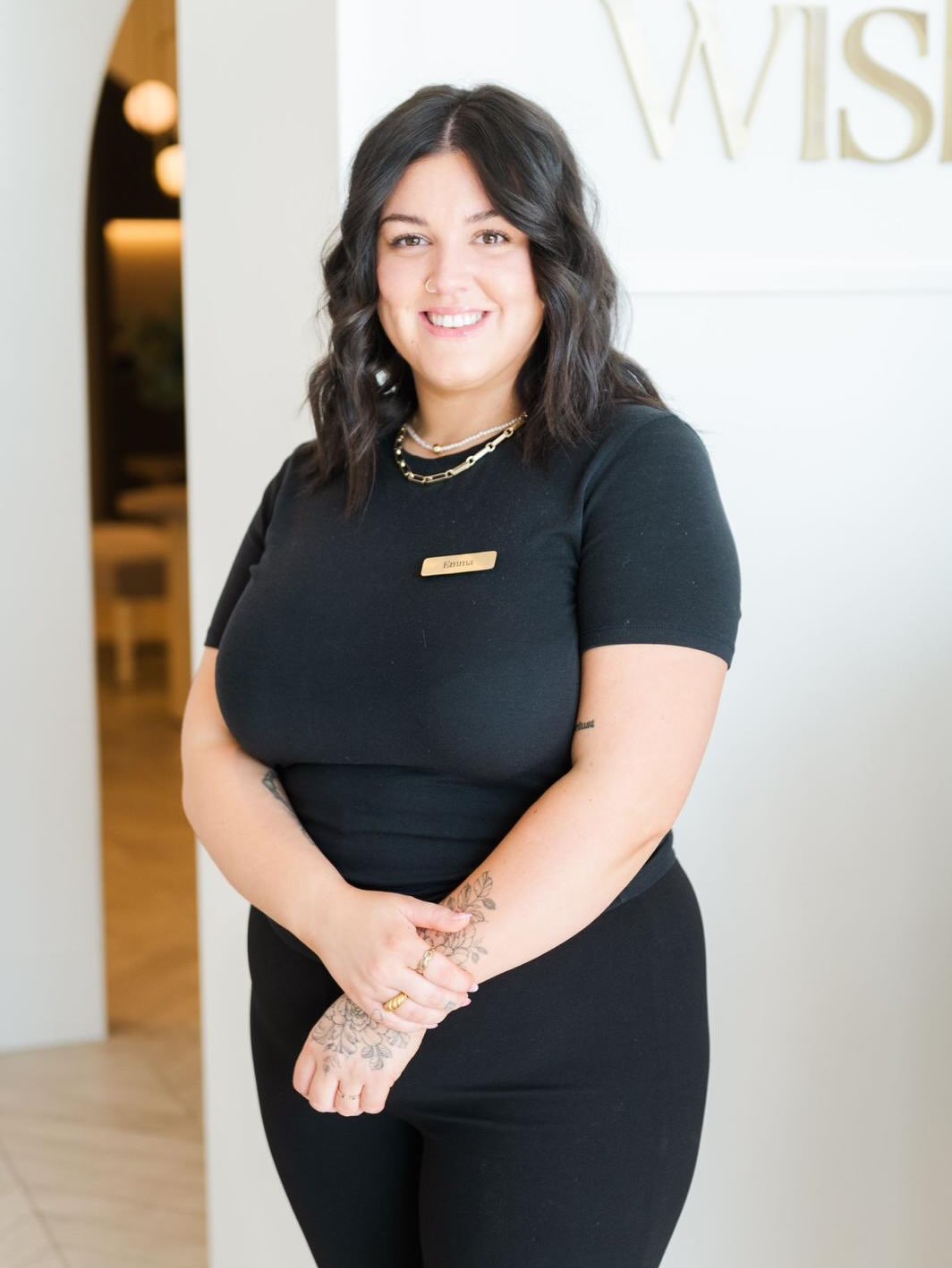 Professional hair stylist at Wish Dry Bar salon in West Vancouver