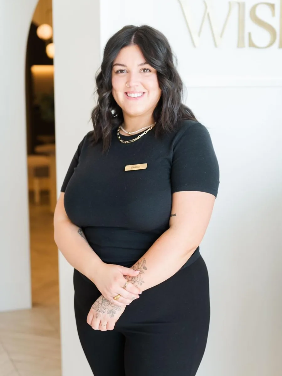 Professional hair stylist at Wish Dry Bar salon in West Vancouver